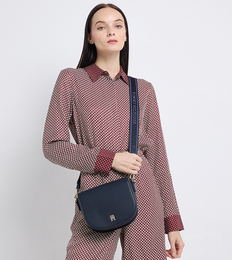Logo Detail Saddle Bag