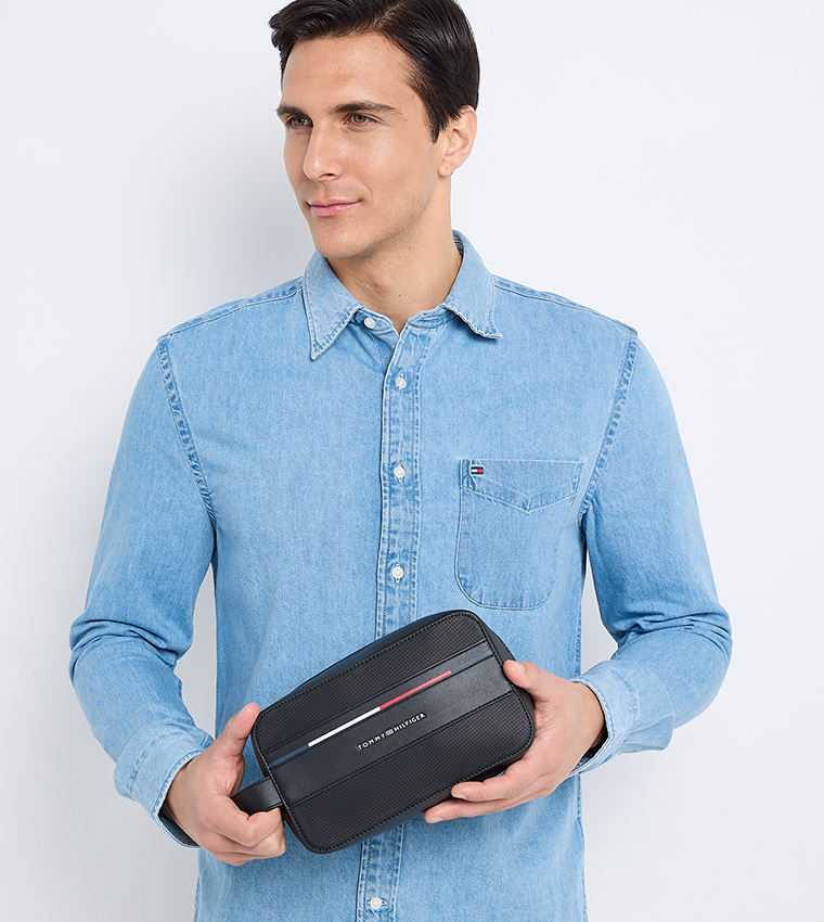 Textured Toiletry Bag