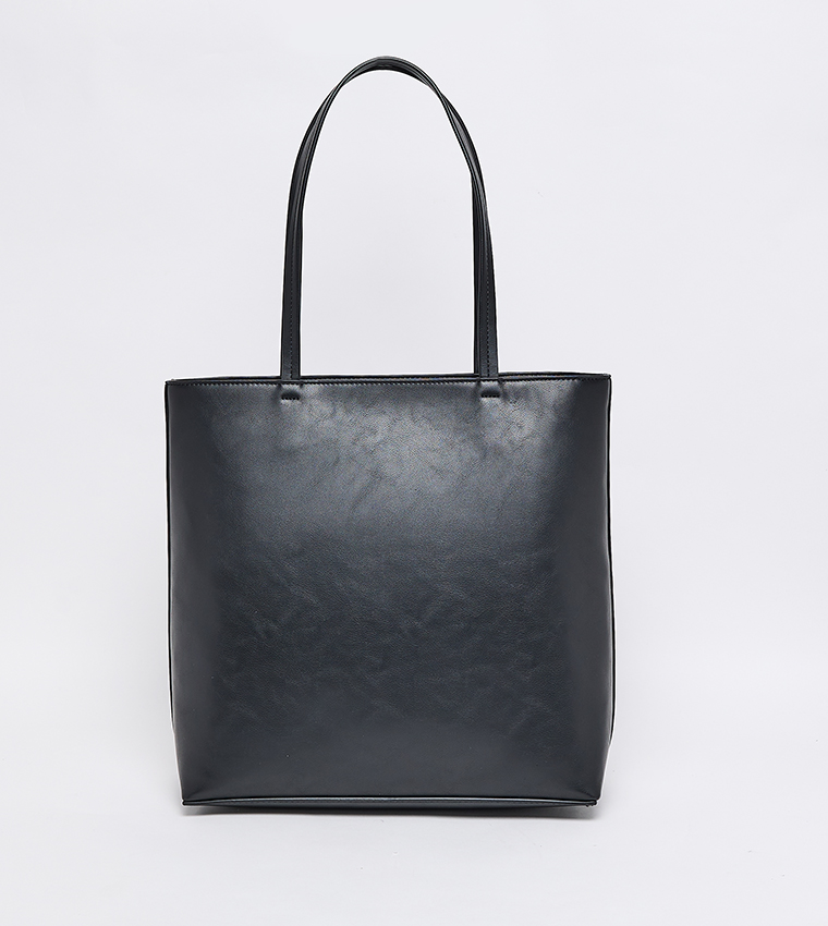 Logo Badge Detail Tote Bag