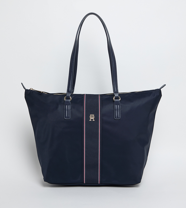 POPPY Logo Detail Tote Bag