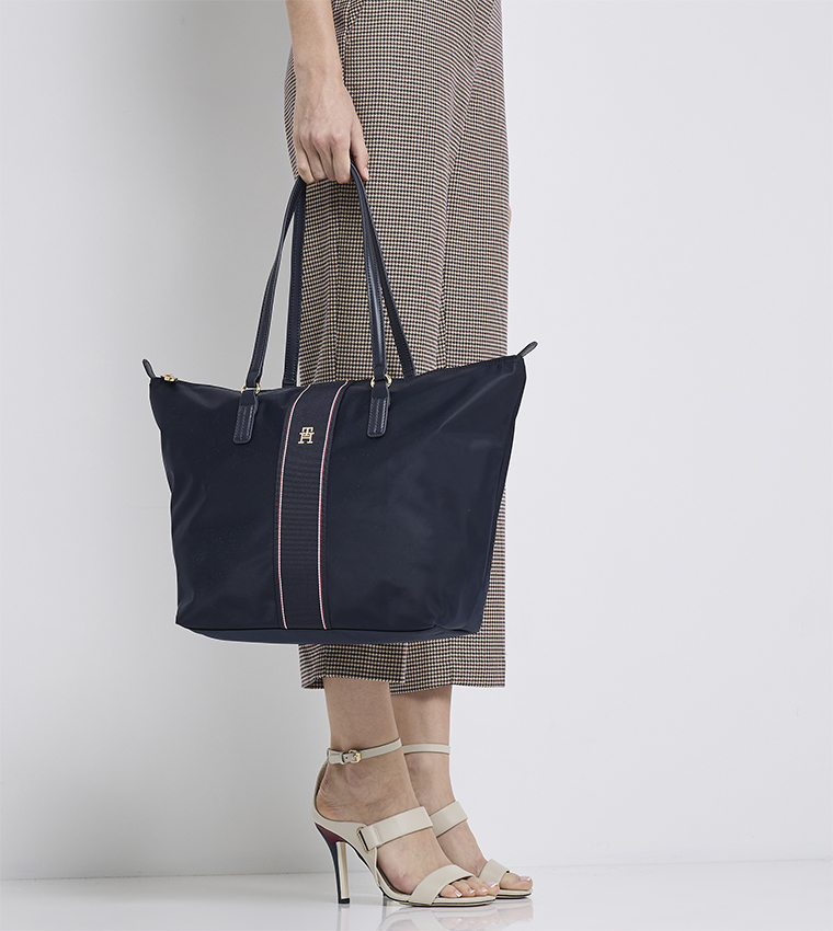POPPY Logo Detail Tote Bag