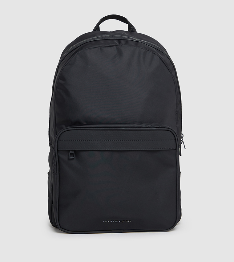 Buy Tommy Hilfiger HERITAGE Logo Detail Backpack In Black