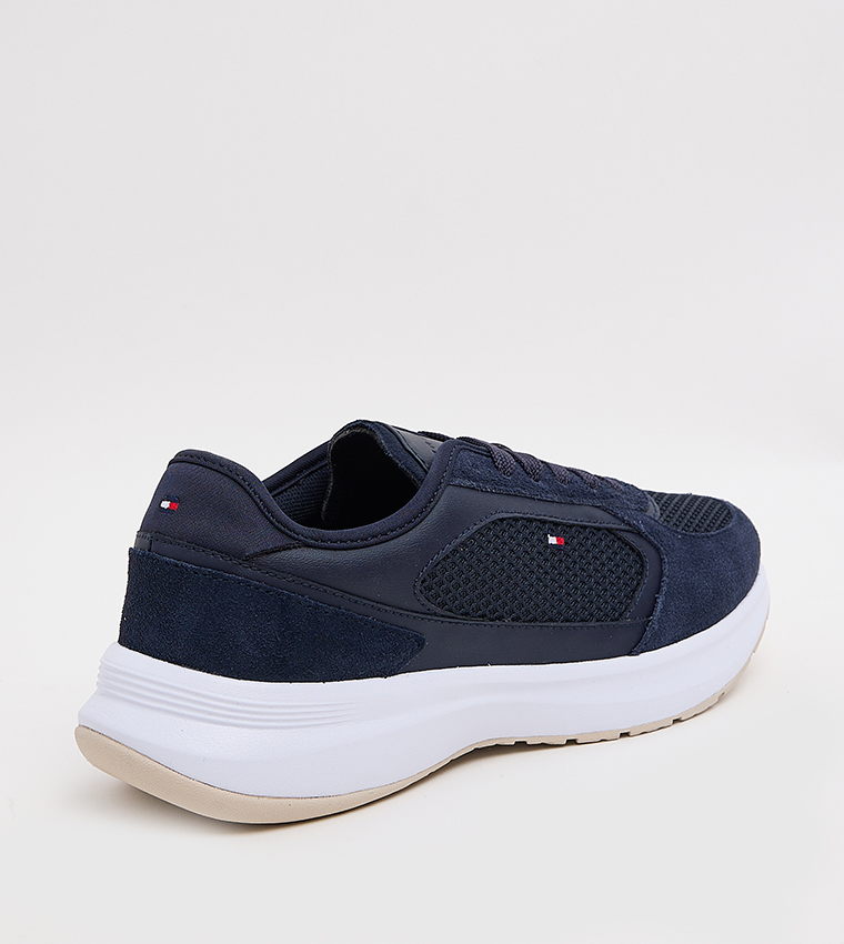 Flag Detail Lace-Up Sneakers