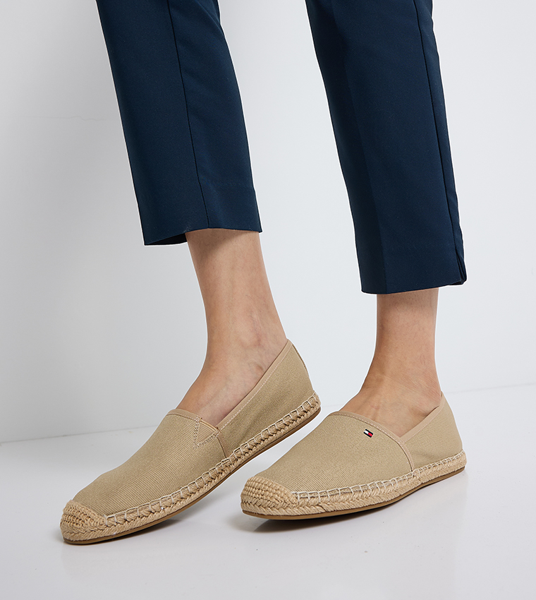 Flag Detail Canvas Espadrilles