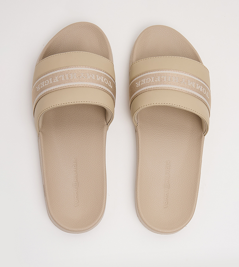 Logo Label Open Toe Slides