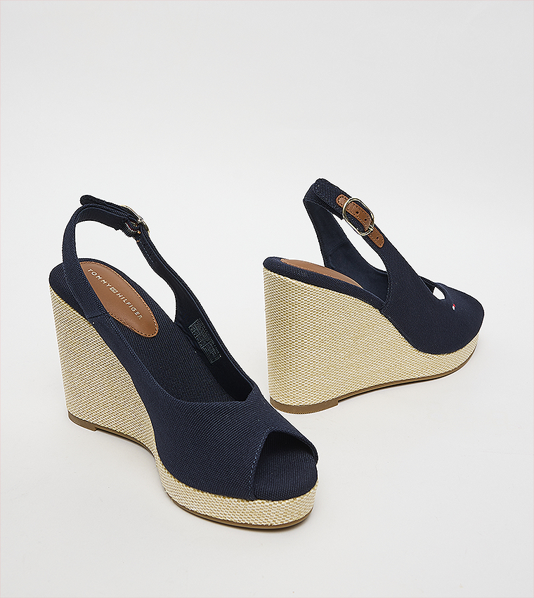 Peep Toe Espadrille Wedge Sandals