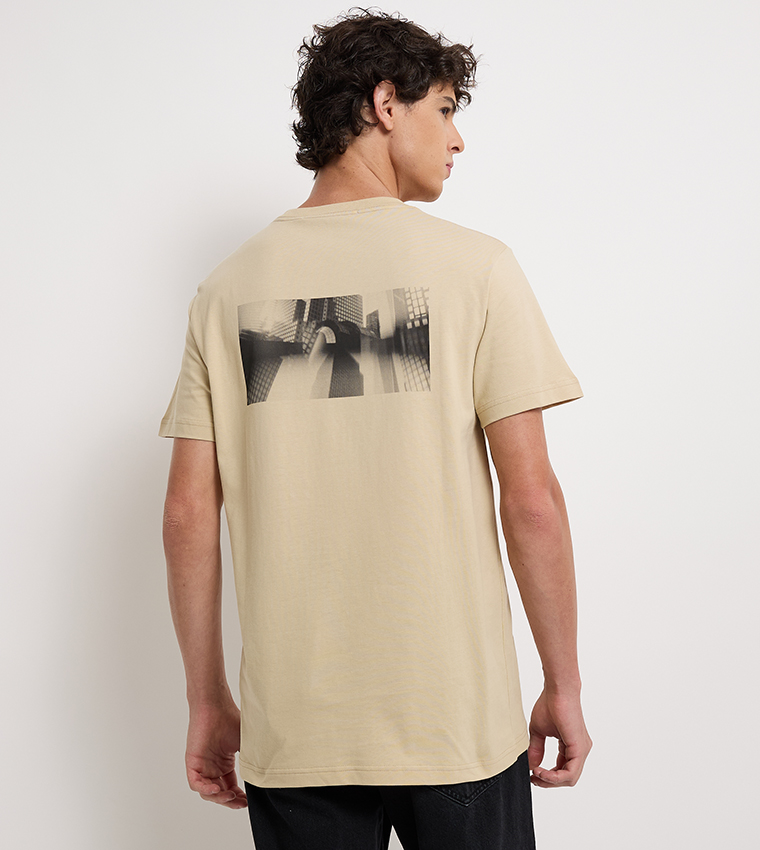 Back Printed Short Sleeves T-Shirt