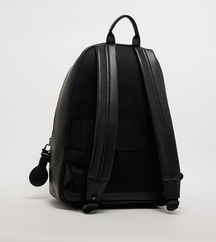 Textured Logo Detail Zip Around Backpack