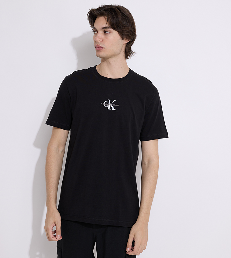 Logo Embroidered Crew Neck T-Shirt