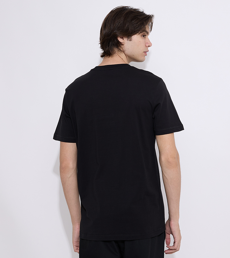 Logo Embroidered Crew Neck T-Shirt