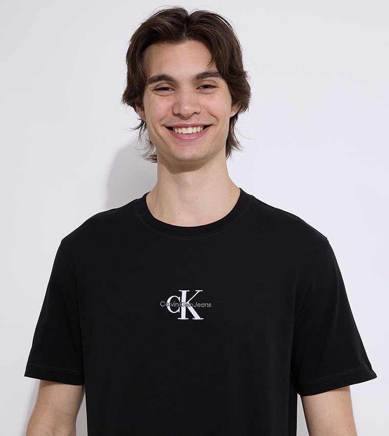 Logo Embroidered Crew Neck T-Shirt