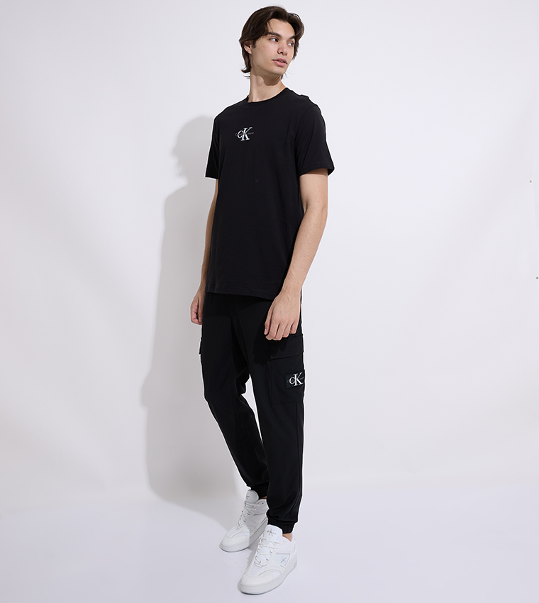 Logo Embroidered Crew Neck T-Shirt