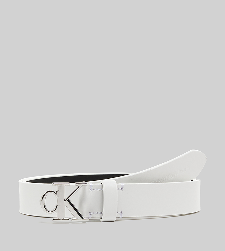 Womens Belts Calvin Klein Tape Belt Leather Belts White Calvin