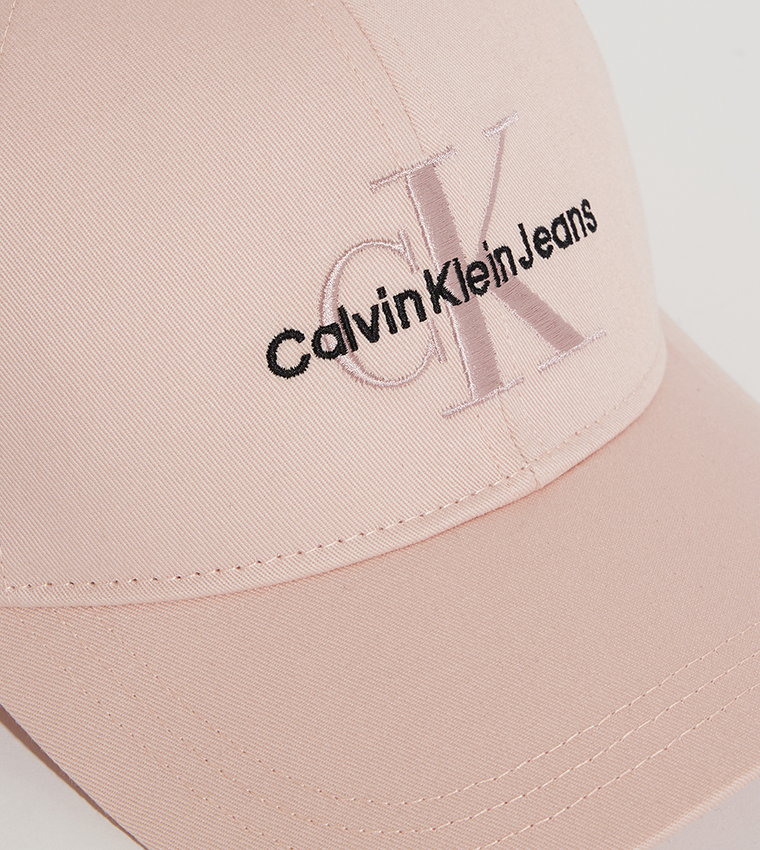 Buy Calvin Klein Logo Embroidered Baseball Cap In Pink  display picture 2