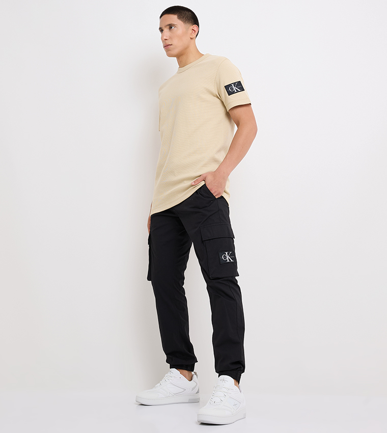 Drawstring Waist Cargo Jogger Pants