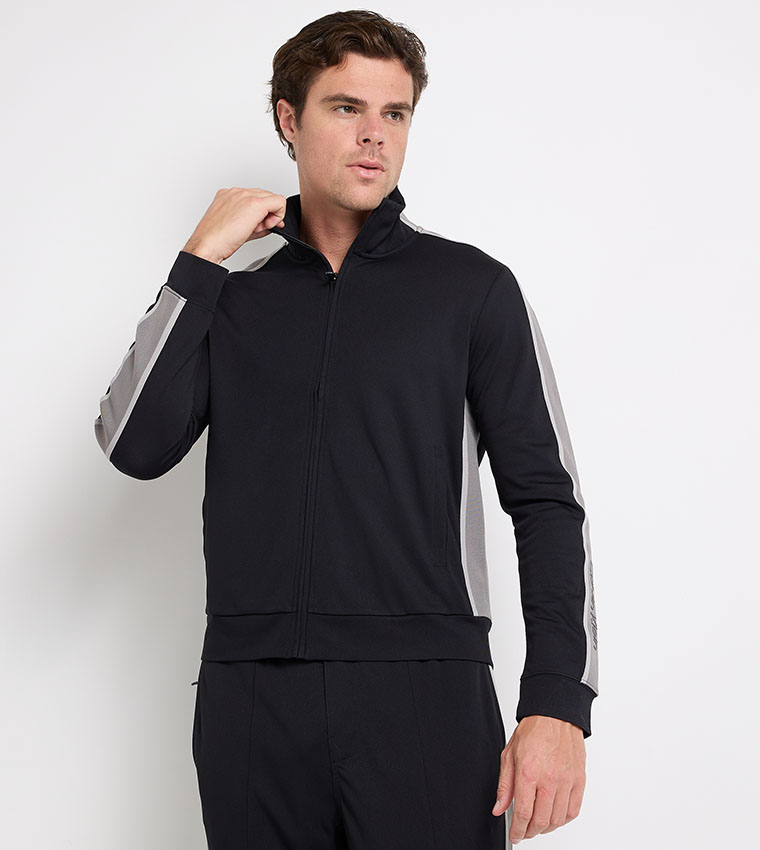 Calvin klein track jacket best sale