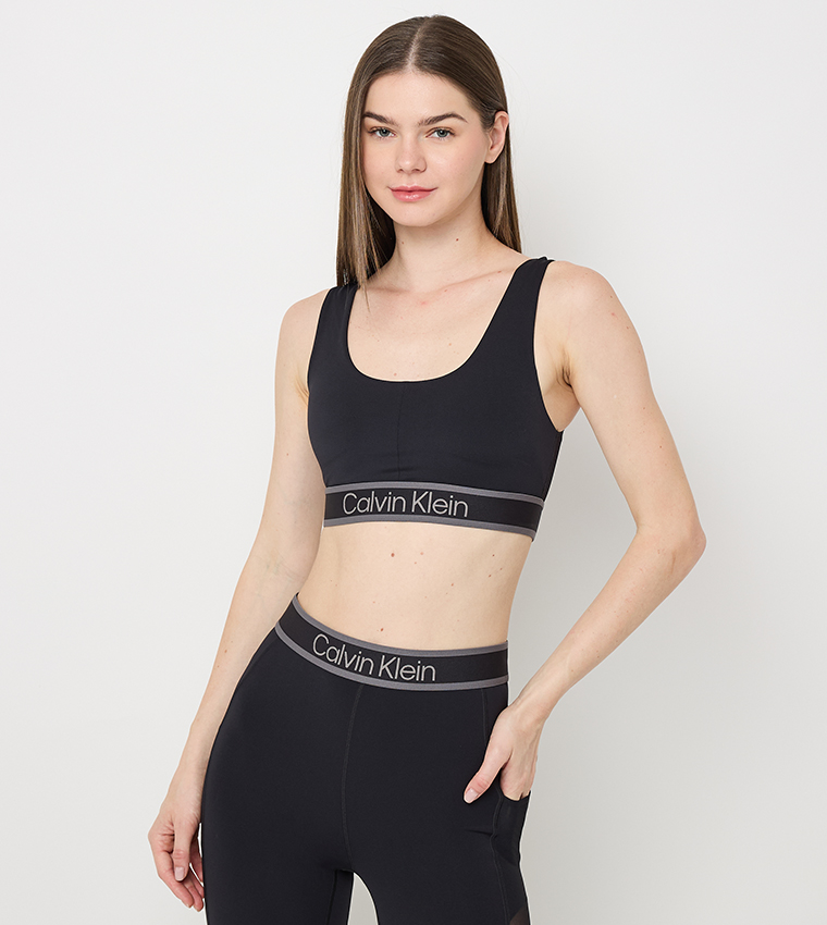 Calvin klein mesh sports bra hotsell