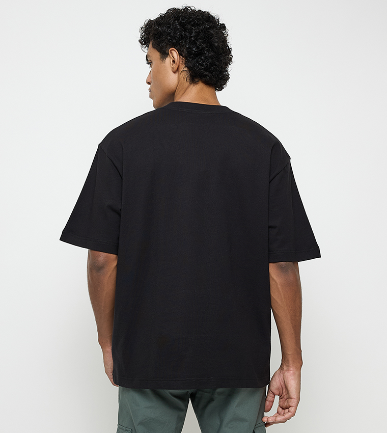 Logo Embroidered Crew Neck T-Shirt