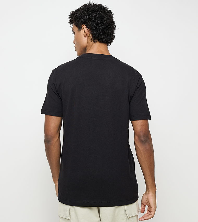 Logo Embroidered Crew Neck T-Shirt