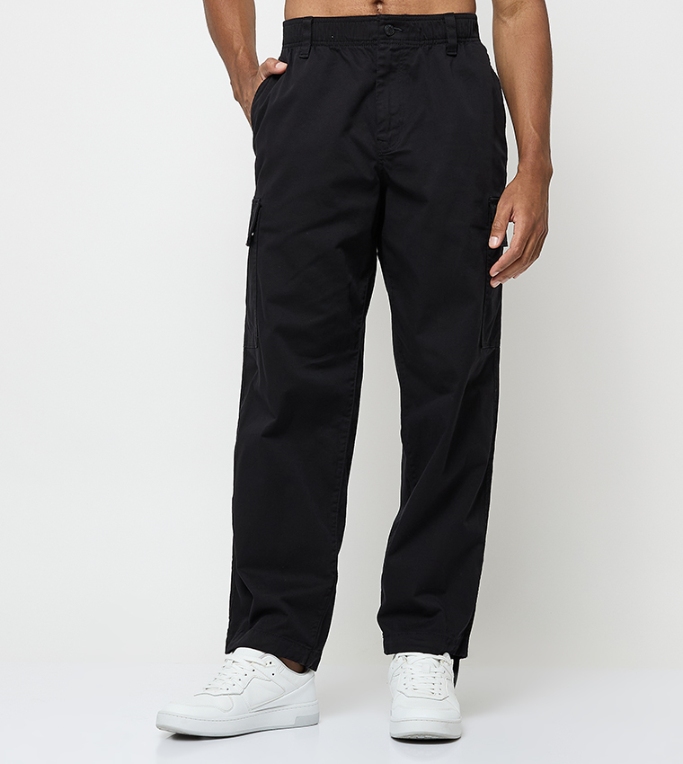 Logo Label Cargo Pants