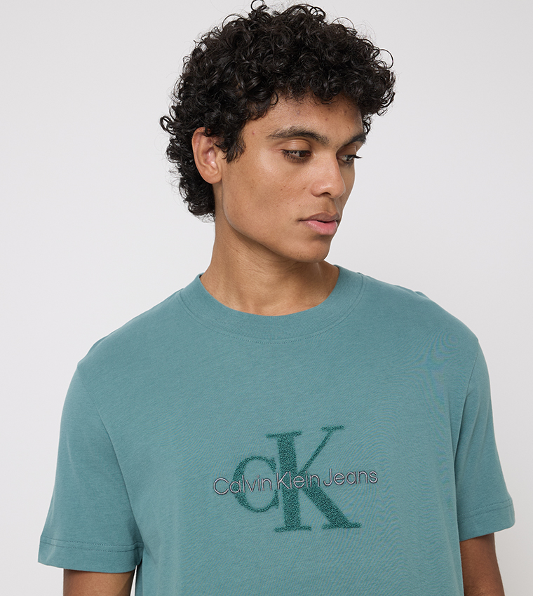 Calvin klein t shirt green sale