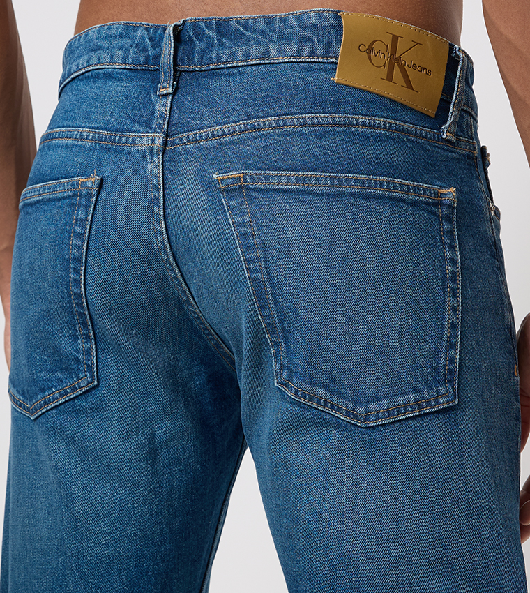 Faded Mid Rise Slim Fit Jeans