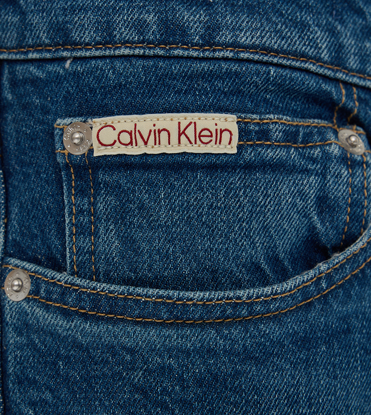 Faded Mid Rise Slim Fit Jeans