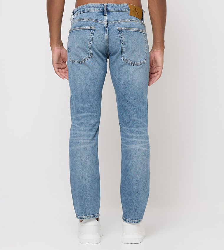 Faded Mid Rise Slim Fit Jeans