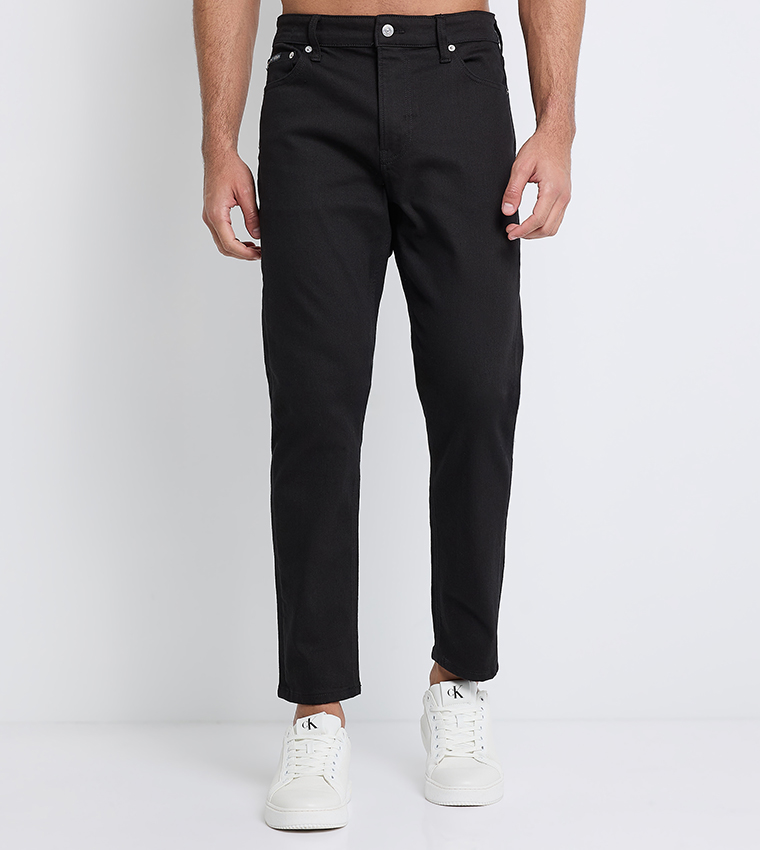 Solid Dad Fit Jeans