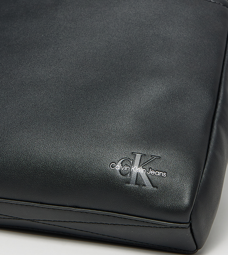 Logo Detail Reporter Bag