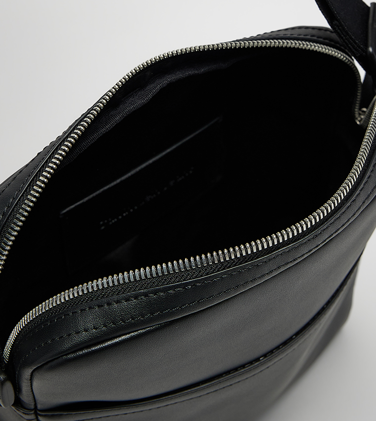 Logo Detail Reporter Bag