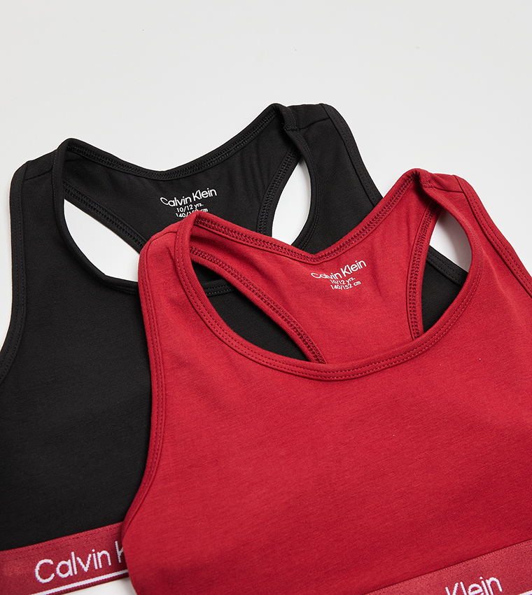 Pack of 2 Logo Tape Bralettes
