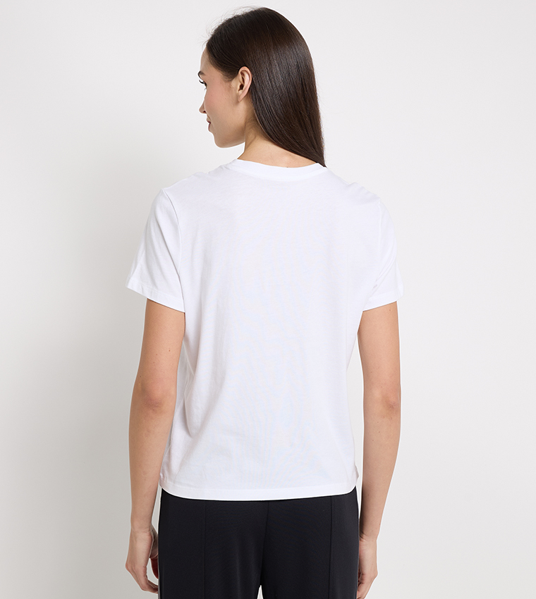Logo Detail Short Sleeves Lounge Top