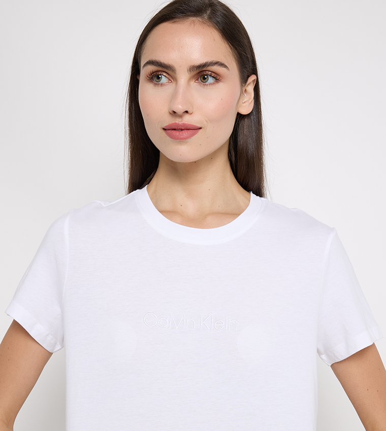 Logo Detail Short Sleeves Lounge Top