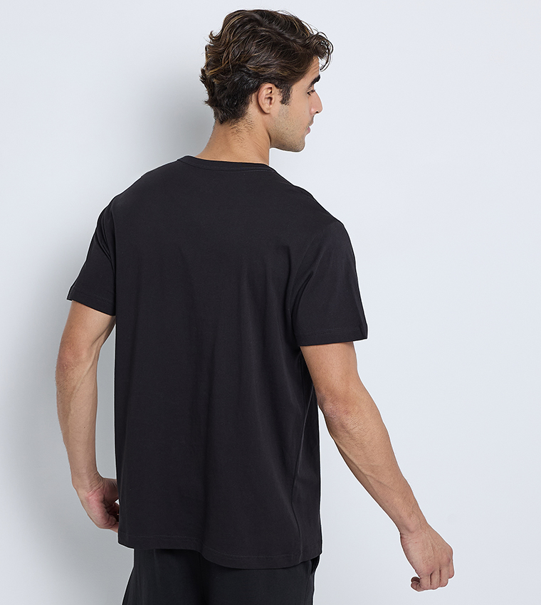 Logo Printed Short Sleeves Sleep T-Shirt