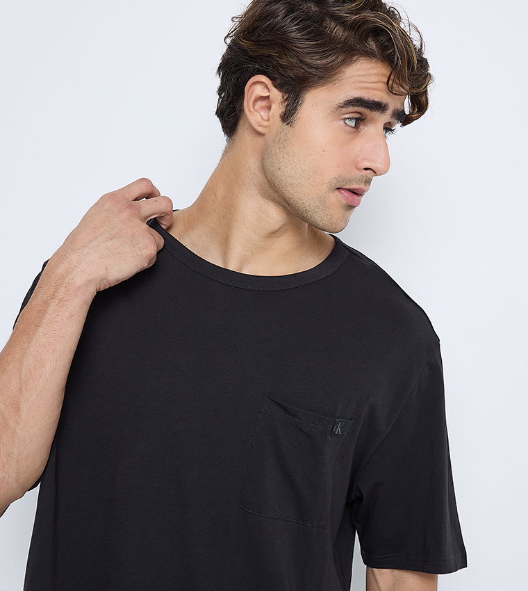 Logo Badge Short Sleeves Sleep T-Shirt