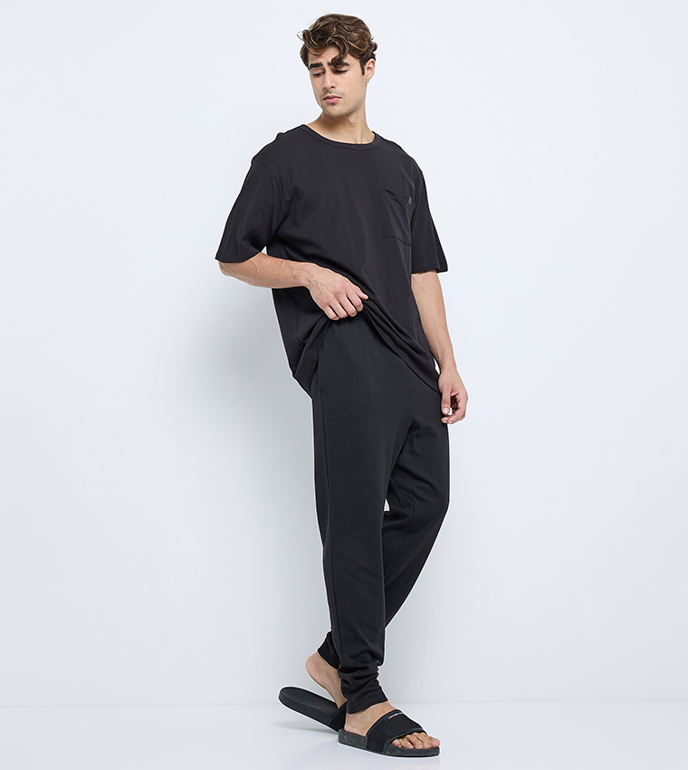 Logo Badge Short Sleeves Sleep T-Shirt