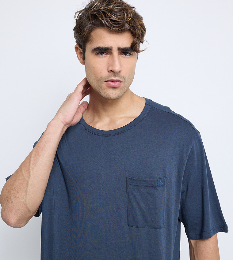Logo Badge Short Sleeves Sleep T-Shirt