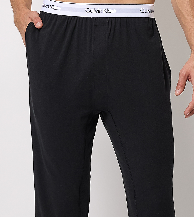 Logo Waistband Crew Neck Pyjama Set