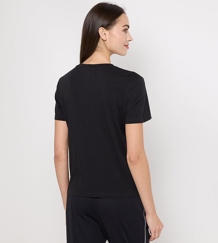 Logo Detail Short Sleeves Lounge Top