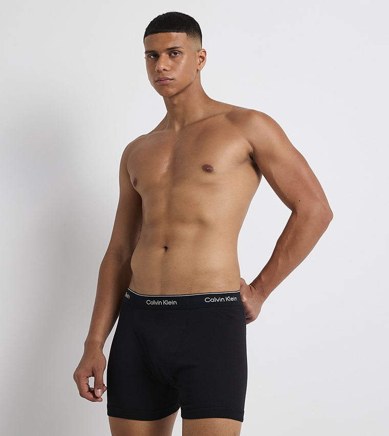 3-Pack Logo Waistband Trunks
