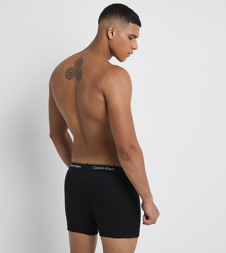 3-Pack Logo Waistband Trunks