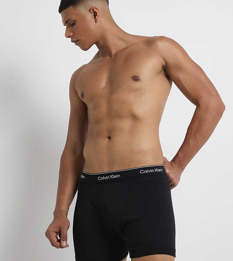3-Pack Logo Waistband Trunks