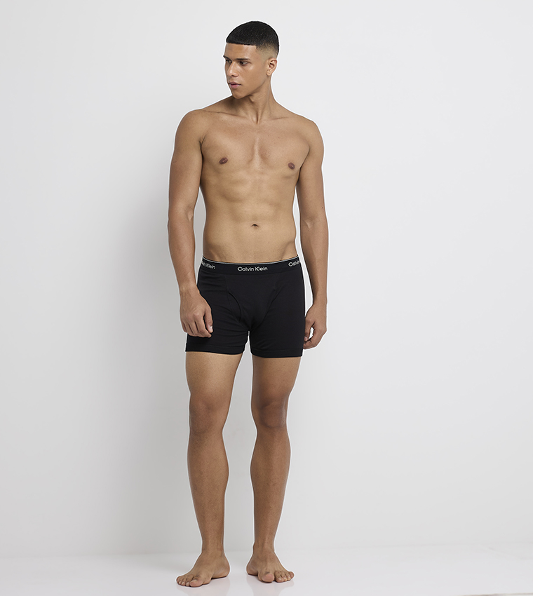 3-Pack Logo Waistband Trunks