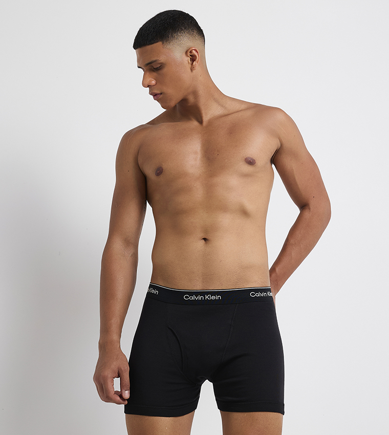 3-Pack Logo Waistband Trunks