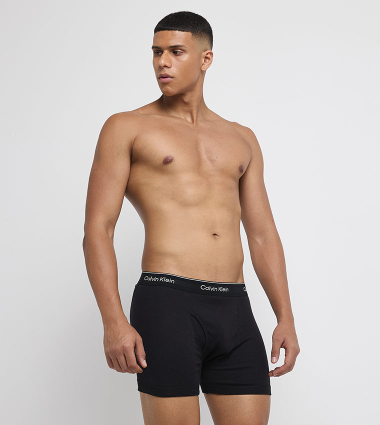 3-Pack Logo Waistband Trunks
