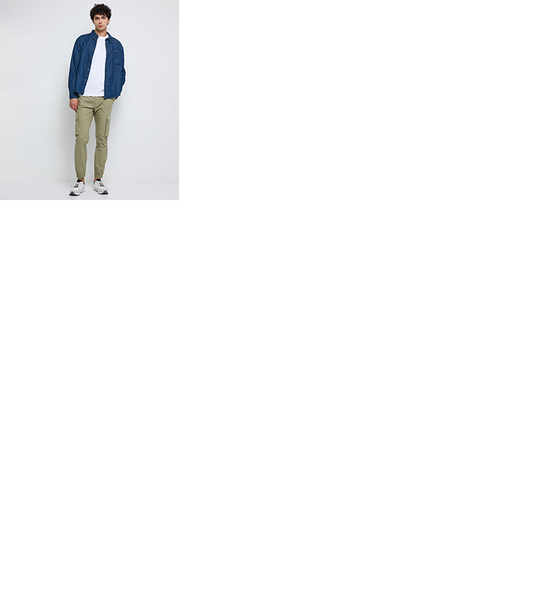 Logo Label Woven T-Shirt
