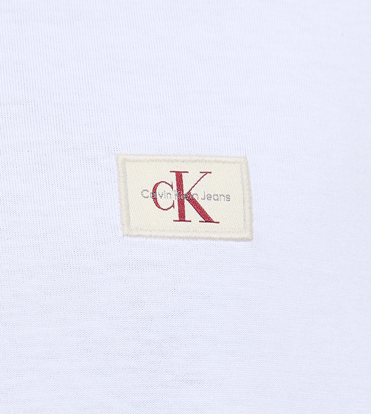 Logo Label Woven T-Shirt