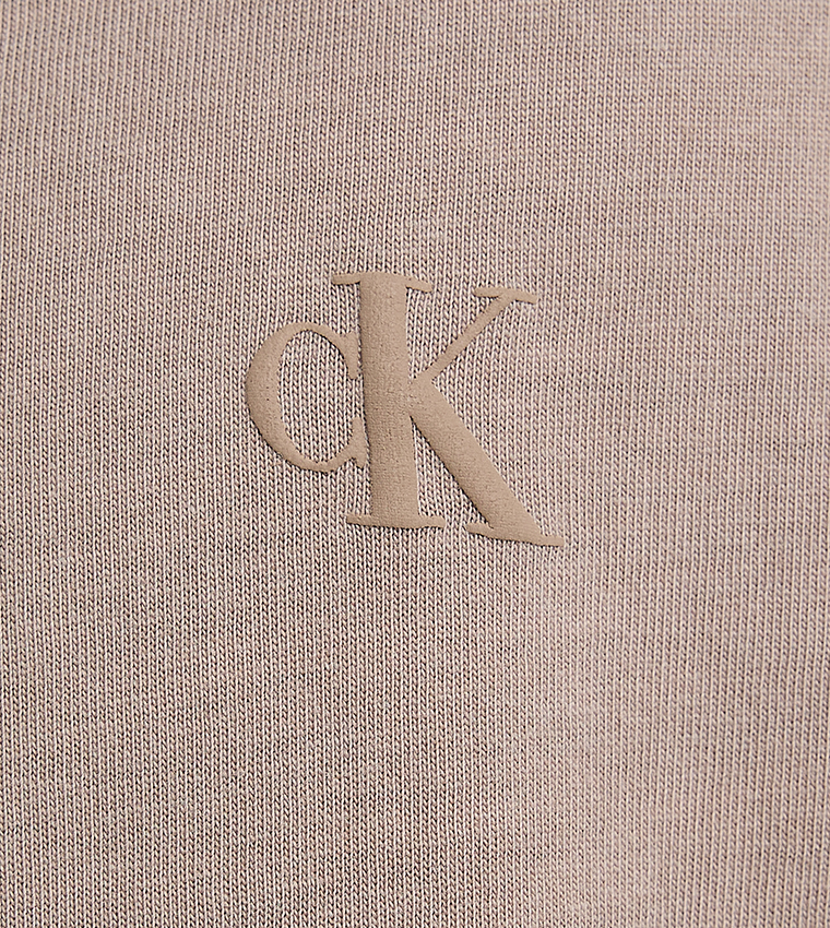 Washed Back Printed Crew Neck T-Shirt