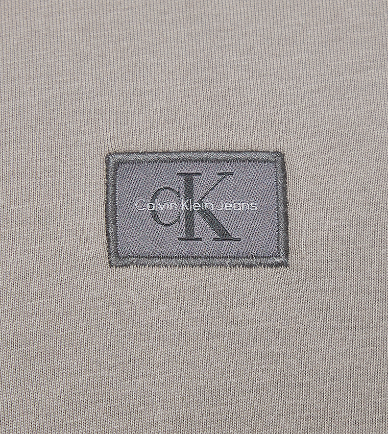 Logo Label Woven T-Shirt